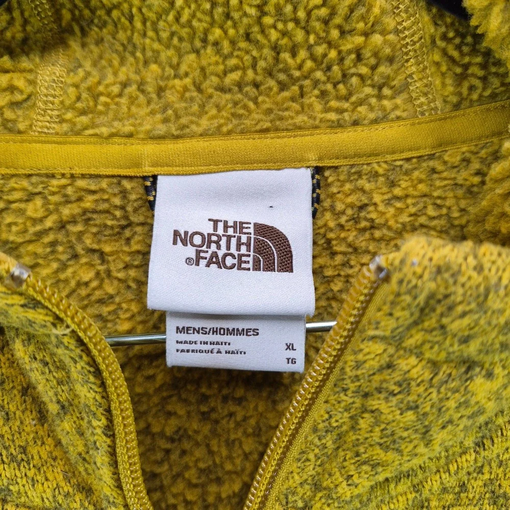 The North Face Fleece Hoodie Gordon Lyons XL Yellow Mens